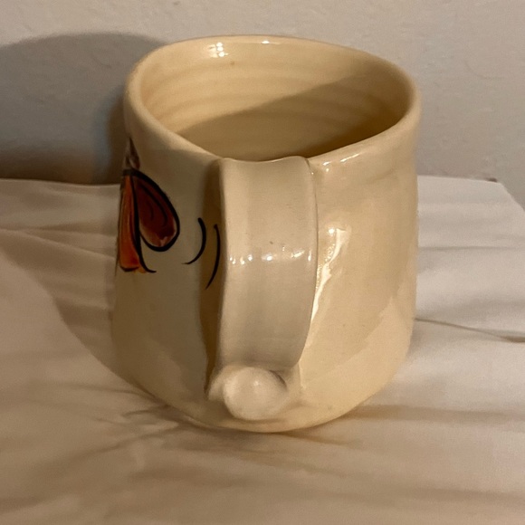 Vintage 80’s lace with hat mug signed clay pottery - Picture 5 of 8